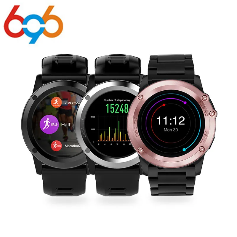 

696 H1 Smart Watch IP68 Waterproof MTK6572 4GB 512MB 3G GPS Wifi Heart Rate Tracker For Android IOS Camera 500W PK KW88