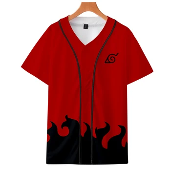 

Naruto clothes Seven generations Uzumaki cos hot Bottom shirt autumn Short-sleeved baseball unisex couple love parent-child