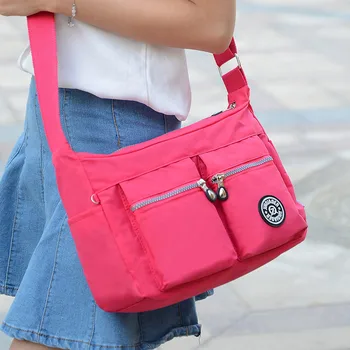 

Casual Luxury Women Shoulder Bag Bolsa Feminina Waterproof Nylon 2018 Summer Beach Travel Bag Women Crossbody Bag