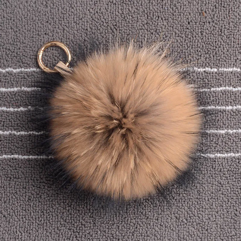 

Jancoco Max Real Raccoon Fur Key Rings Soft and Lovely Real Fur Ball For Women Key Chains S1616
