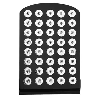 

2017 Newest Acrylic Snap Button Stands Display Detachable Set Jewelry Holder for 40pcs Snaps 18mm diy Accessories Board