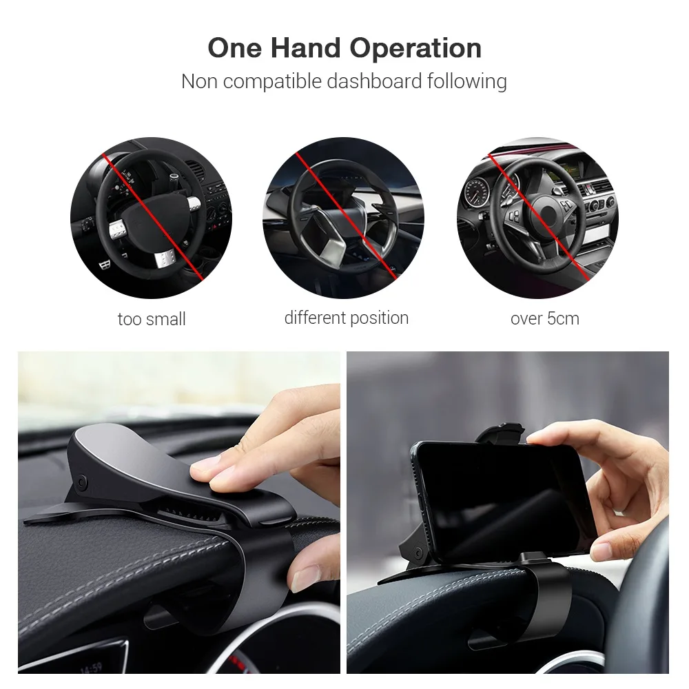  FLOVEME Auto Telefon Halter Stehen Für iPhone 11 Pro Max 7 8 X XR Clip Dashboard Halterung für Tele