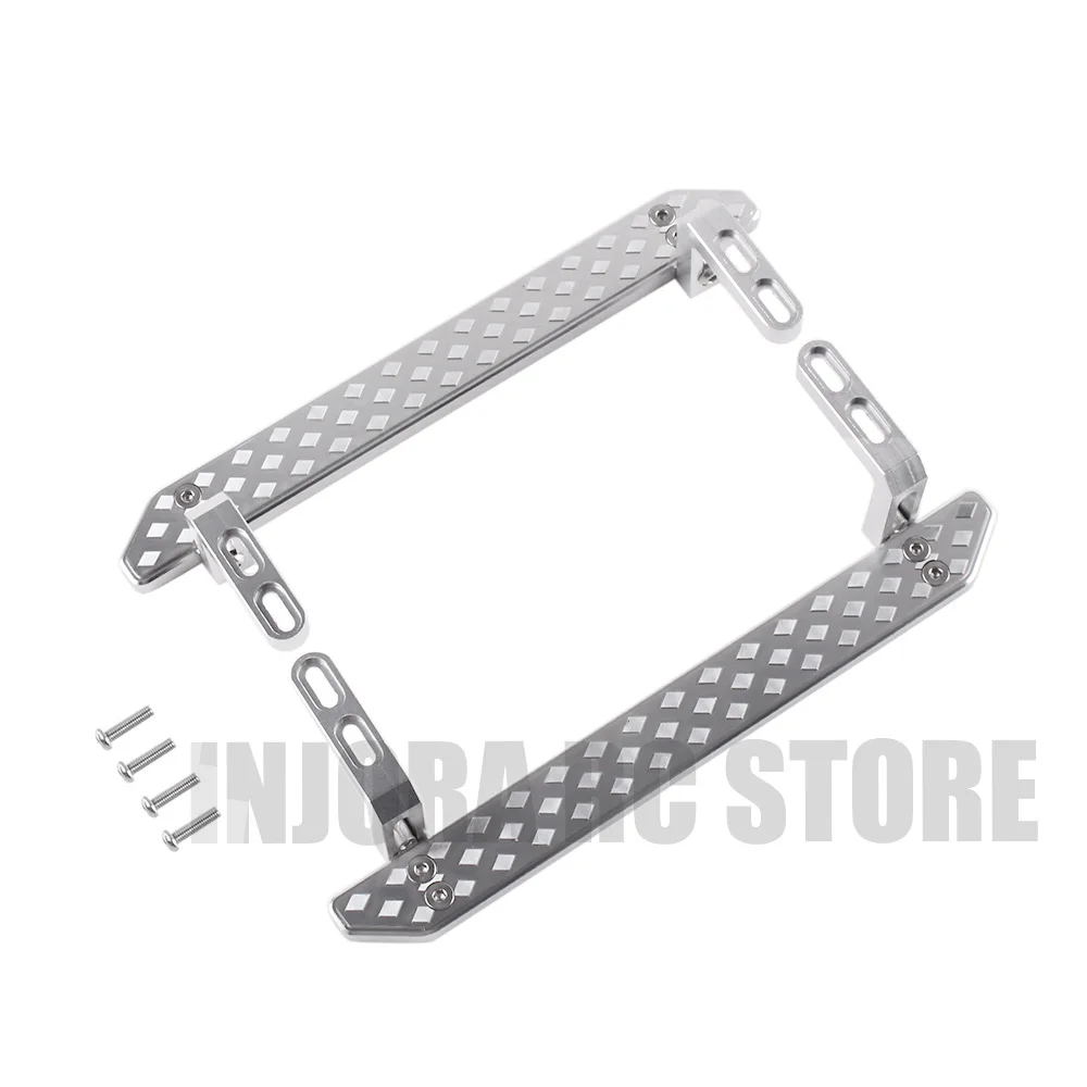 

Metal TRX4 2PCS Black/Silver Side Pedal for 1/10 Scale RC Crawler Car Traxxas TRX-4 Upgrade Parts