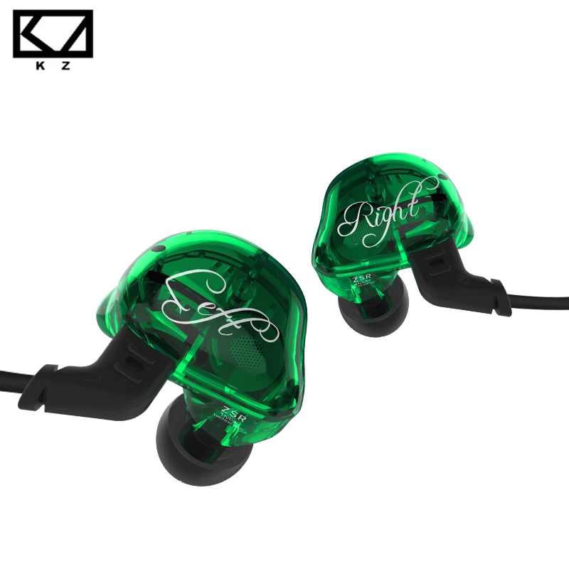 

KZ ZSR Six Drivers In Ear Earphone Armature And Dynamic Hybrid Headset HIFI Bass With Replaced Cable Noise Cancelling Earbuds
