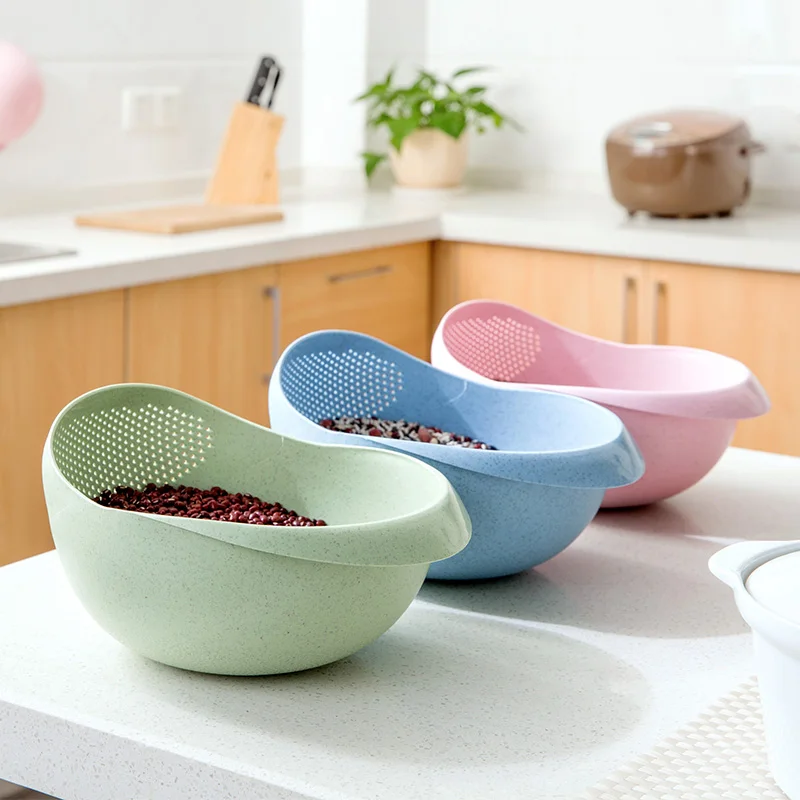 Пшеничная соломенная корзина с фруктами taomee бытовой корзины на кухне стиральная