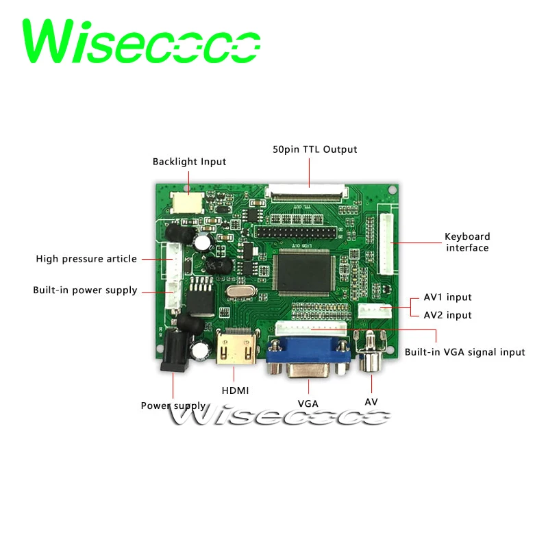 

hdmi vga 2av keyboard 50pin ttl controller board for BP082WX1-100