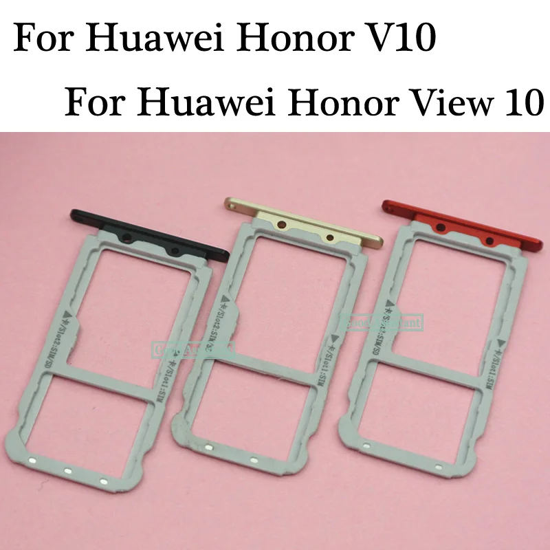 Для Huawei Honor V10/для View 10 Sim лоток держатель карты Micro SD слот части адаптер Sim-карты |