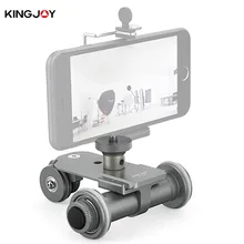 AFI Kingjoy PPL-06 Motorized Electric 3-Wheel Video Pulley Car Dolly Rolling Slider Skater for DSLR Camera + Smartphone Holder