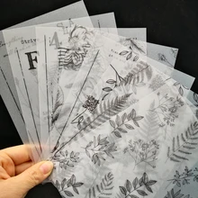ZFPARTY листья фон веллум наклейки для скрапбукинга DIY проекты/фотоальбом/карты рукоделия