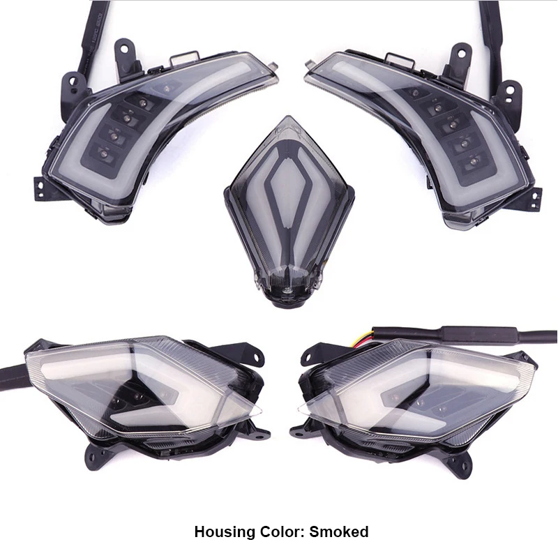 KEMiMOTO светильник для YAMAHA Tmax 530 TMAX530 2012 2013 передний указатель поворота светильник задний фонарь стоп-сигнала Светодиодный фонарь светильник