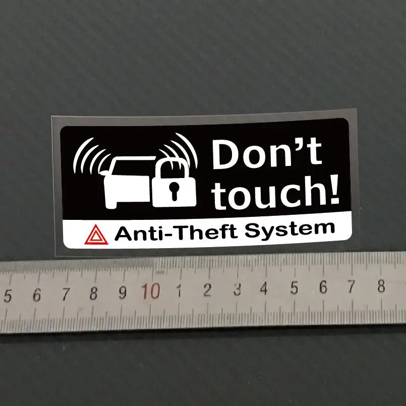 2 Pcs Dont Touch Jdm Decal Truck Bumper Window Car Sticker Truck Vinyl Decal Anti Theft Warning Stickers for Cars and Motorcycle - Image 2