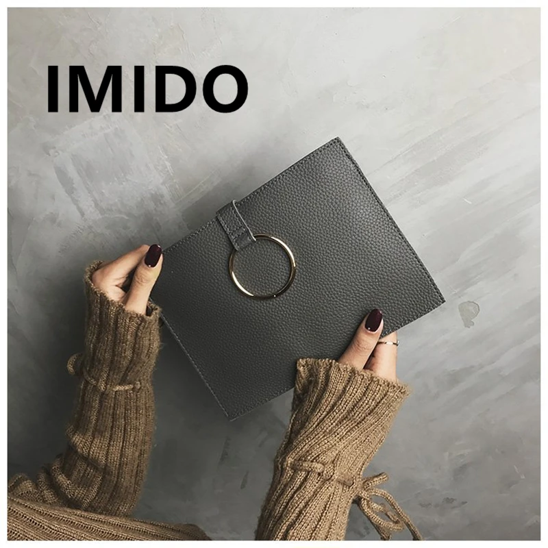IMIDO 2019 летний бренд большая емкость PU ручная работа Повседневная модная
