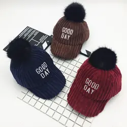 2018 новая мода теплые детские милые шапки Детские кепки для детей зима плюс кашемир хлопок шляпа детские вязаные шапки мальчиков и девочек