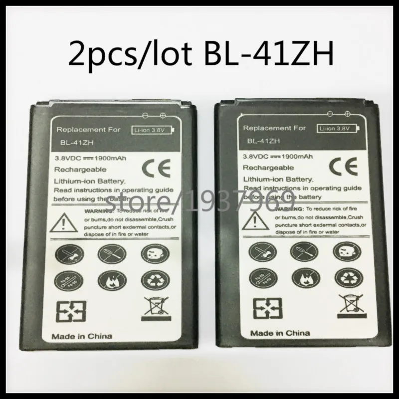 2 шт./лот Батарея BL41ZH BL 41ZH BL-41ZH Замена Батарея для LG Leon L50 C40 H345 MS345 D213N Батарея