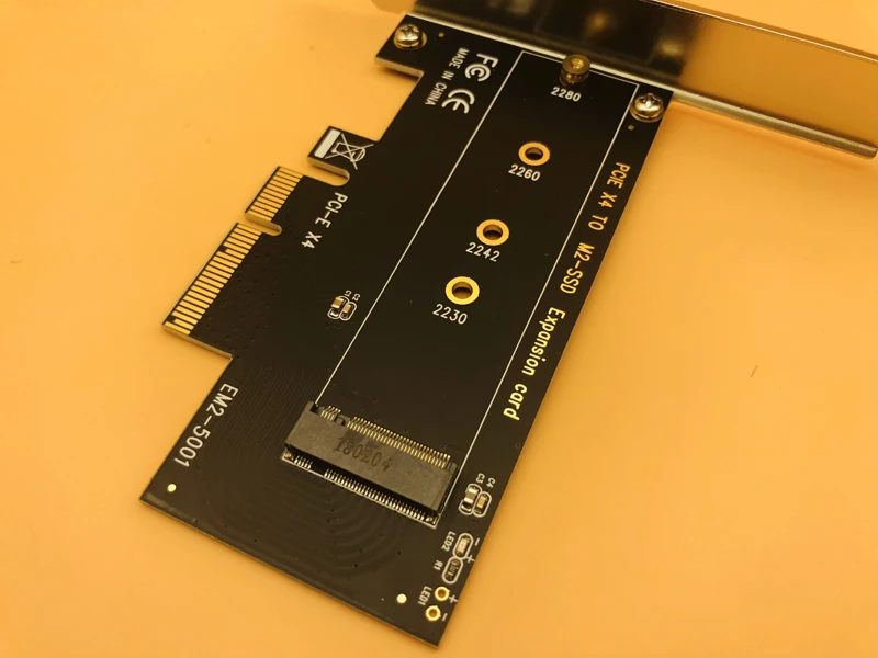 M.2 NVMe SSD PCIe карты адаптера M ключ сокета Поддержка PCI Express 3,0x4 2230 2242 2260 2280 Размеры M.2 SSD полной скорости карты расширения