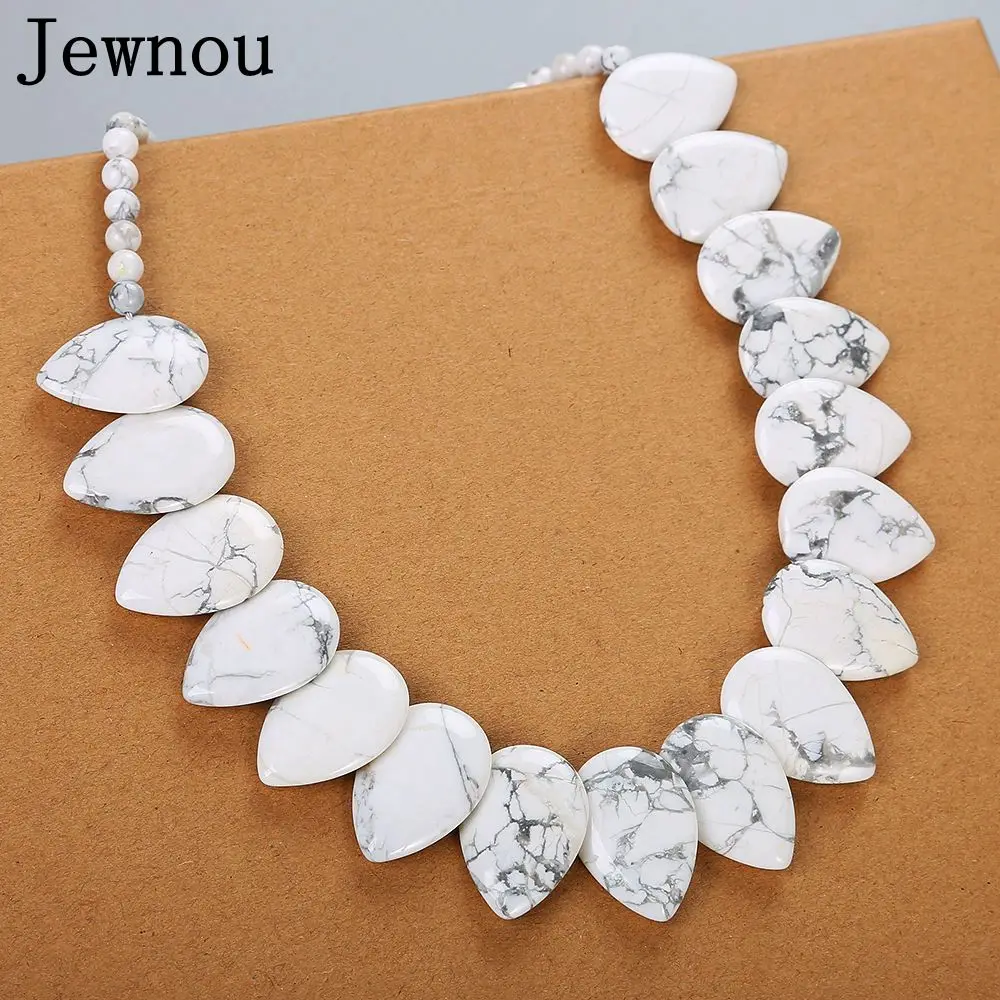 Ожерелье Jewnou Magnesite женское ювелирное романтическое повседневное Кристальное