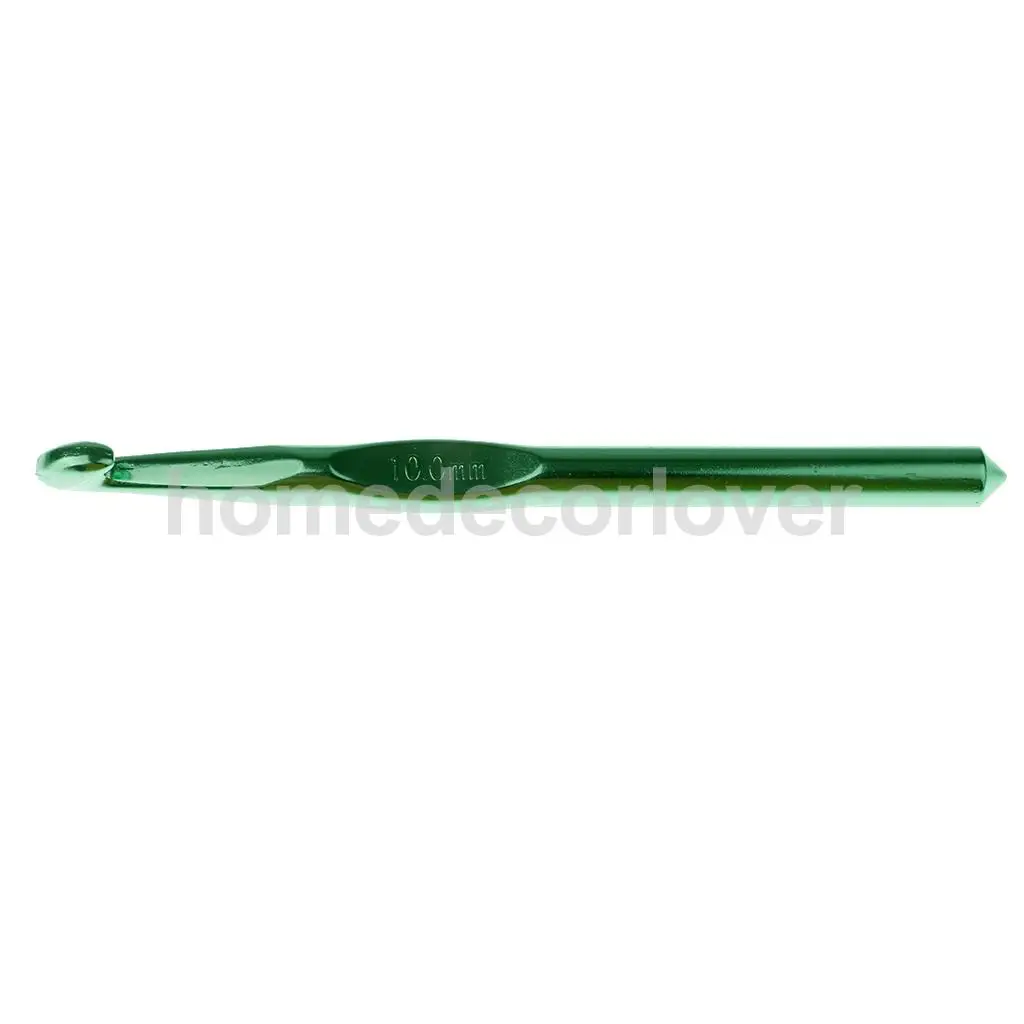 Aluminum Tunisian Afghan Crochet Hook Yarn Knitting Needles Hand Weaving Tool 7/8/10mm 