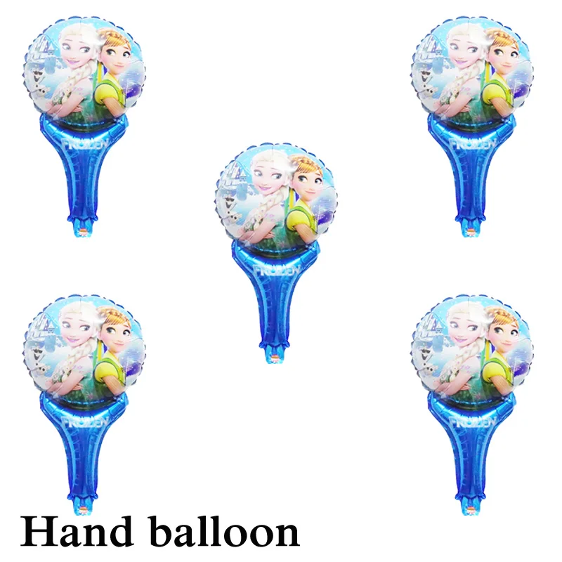 

(20pcs/lot)foil balloon princess elsa handheld cheering balloon for party decoration kid toys princess elsa balloon