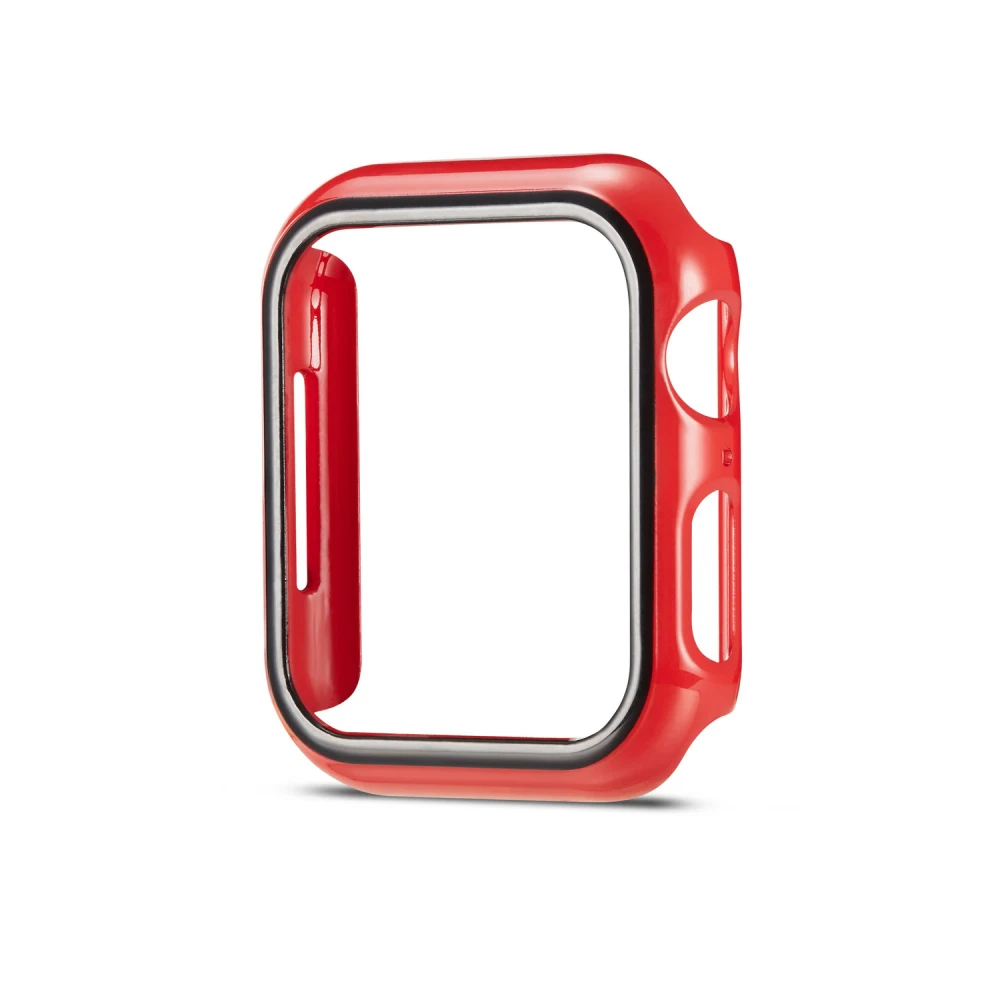 Чехол из поликарбоната для Apple Watch iWatch Series 4, чехол с рамкой, полная защита 40 мм, 44 мм, 44/40 мм, ремешок, аксессуары, бампер - Цвет ремешка: 5