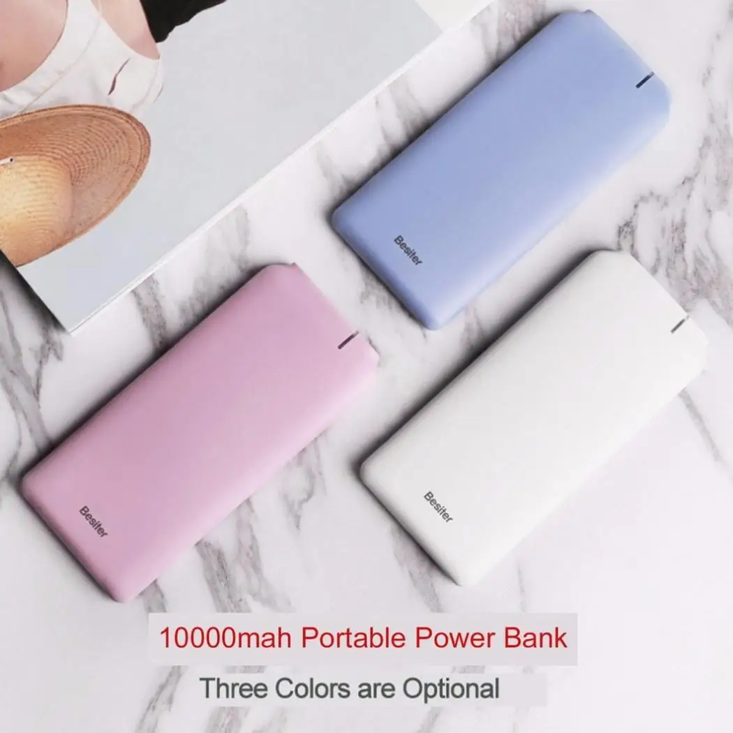 Портативный 10000 mAh мобильный телефон банк питания для iPhone Xiaomi huawei samsung Быстрая зарядка внешний аккумулятор