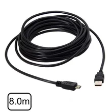 8m Micro USB 5Pin to USB 2.0 Male Data Cable for Tablet & Cell Phone & Camera usb 3 0 am to micro b male cable 1 8m length
