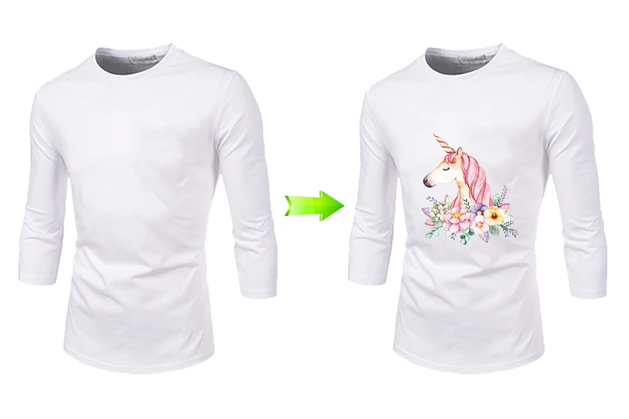 3-Flower Unicorn Appliques 2018 New A-Level Washable T-Shirt Diy Decoration Parches Ropa Iron Patches For Clothing