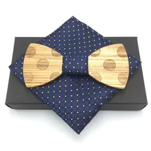 Модные мужские деревянный галстук-бабочка аксессуар орехового дерева бабочкой шеи одежда Свадьба Рождество Giftsfor мужчин и женщин галстук набор для мужчин