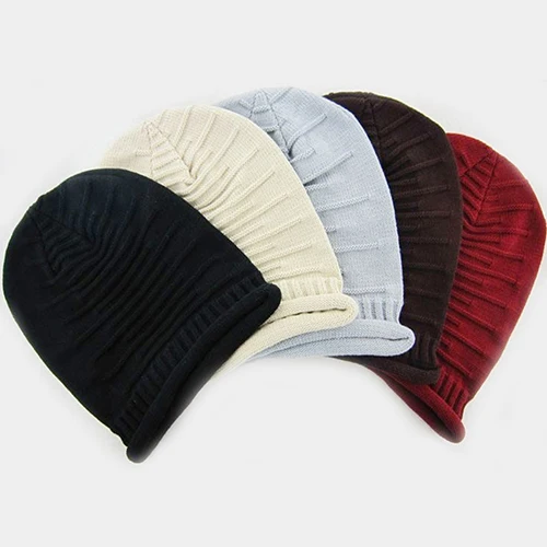 

Women Men Knitted Winter Warm Ski Crochet Slouch Beanie Hat Casual Hip Hop Cap