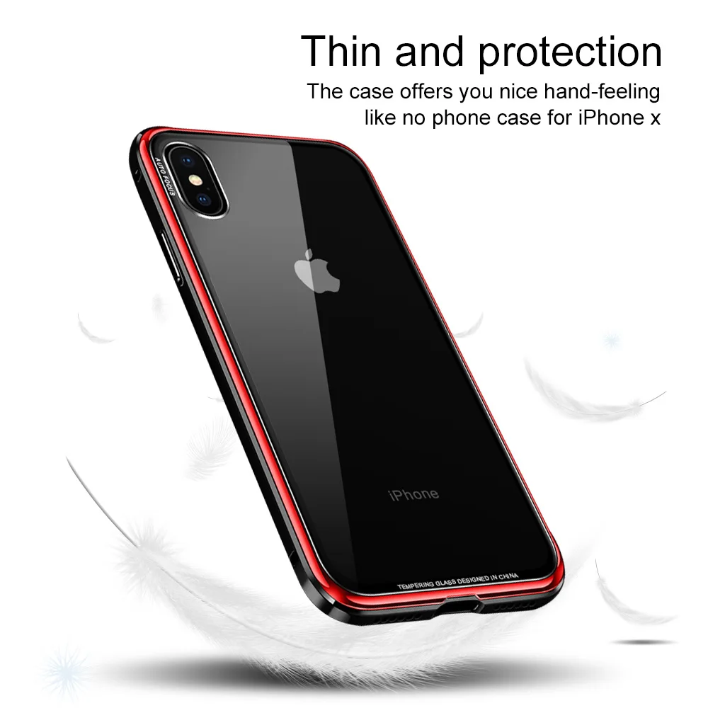 Ascromy-Metal-Bumper-Case-For-iPhone-X-Luxury-Aluminum-Frame-Clear-Tempered-Glass-Back-Cover-Coque-For-iPhone-XS-Max-X-iPhoneX (9)