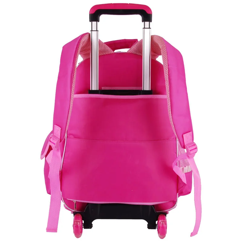 Купить Барби мультфильм тележки/колеса школьная сумка с съемный дети ...