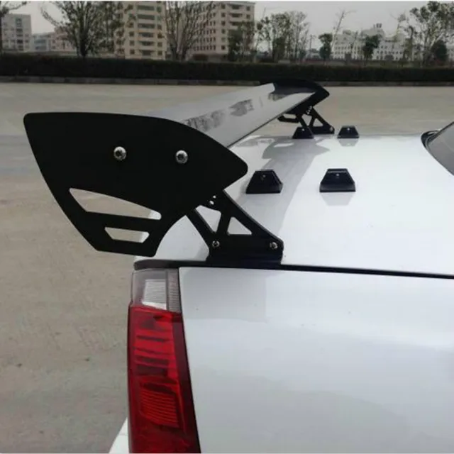 Aluminum GT style rear trunk RACING SPOILER / WING / cover support GT