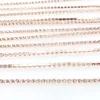 10yards/roll Champagne gold metal claw 5 sizes clear glass crystal rhinestone chain Sew on glue on for dress shoes bags diy trim ► Photo 3/3