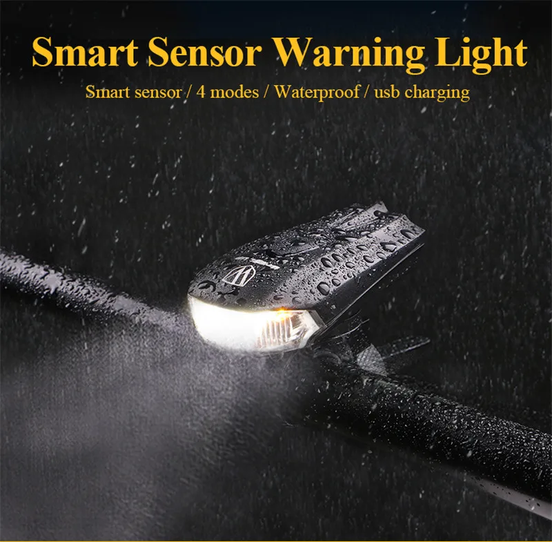 Best WHEEL UP 2019 LED USB Rechargeable Bike Light Front Bicycle Head-lights Waterproof MTB Road Cycling Flash-light Touch Night Safe 1