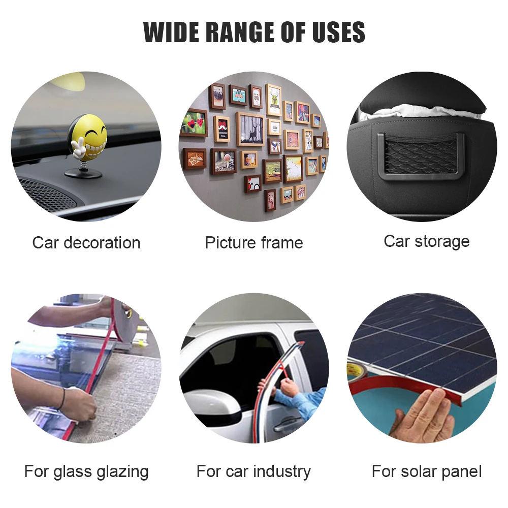 800 3 m Double Sided Adhesive Tape Acrylic Transparent No Traces Sticker for LED strip Car Fixed Phone Tablet Fixed (5)