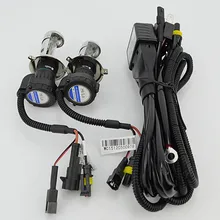 1 пара DC 35 Вт bi xenon H4 Bi-xenon H4-3 HID Биксеноновая сменная лампа фары H4 4300K 6000K 8000K Hi/Lo релейный жгут