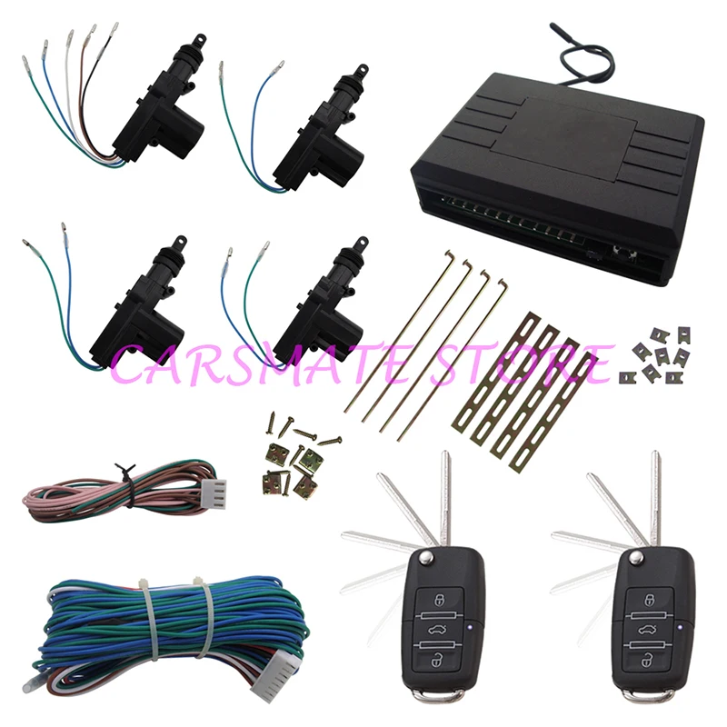 

Universal Model Car Remote Central Lock System With With Flip Key Remote Controls Many Key Blanks Are Selectable!