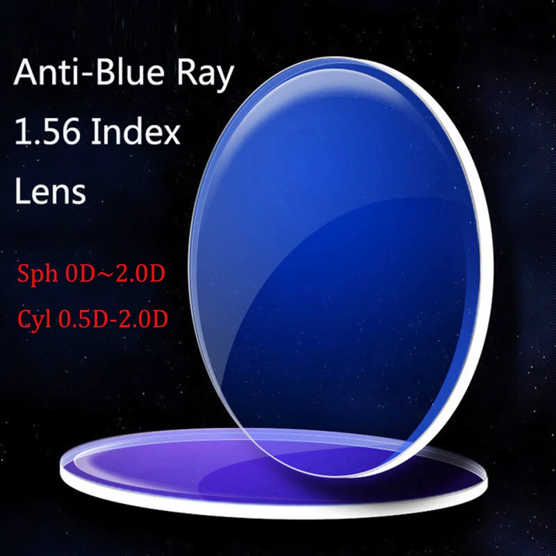 Кирка анти-синий луч линзы 1,56 индекс Близорукость рецепт компьютерные оптические линзы для защиты глаз очки для чтения