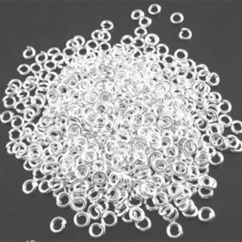 

20000Pcs Silver Plated Alloy Round Open Jump Ring Jewelry Findings Wholesale 3mm