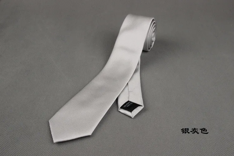 Mantieqingway полиэстер тощий галстук Галстуки для Для мужчин Свадебный костюм Тонкий Галстук Классический сплошной Цвет галстук Повседневное