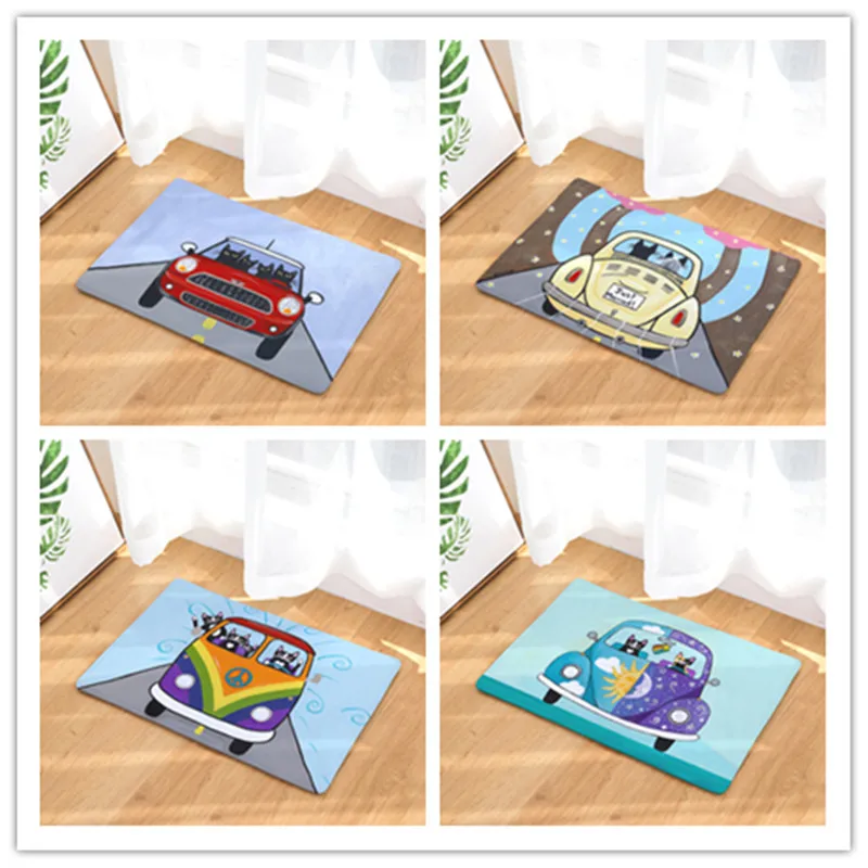 2017 New Home Decor Driving Cat Creative Animals Carpets Non slip