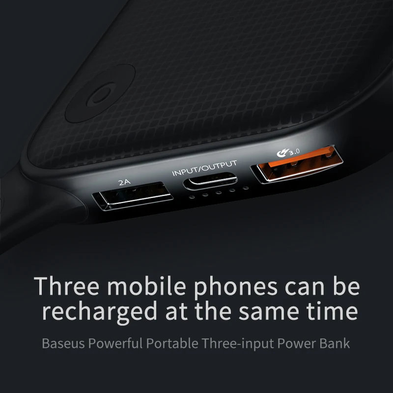 Baseus 20000mAh Power Bank Quick Charge 3.0 Powerbank Portable External Battery Pack Charger USB PD Fast Charging USB Poverbank Baseus 20000mAh Power Bank Quick Charge 3.0 Powerbank Portable External Battery Pack Charger USB PD Fast Charging USB Poverbank