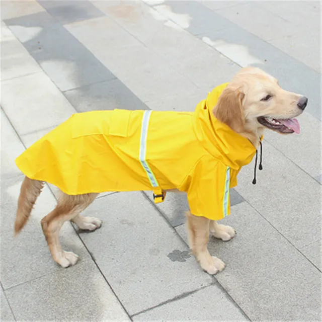 Spring and summer new dog clothes Golden Retriever waterproof raincoat