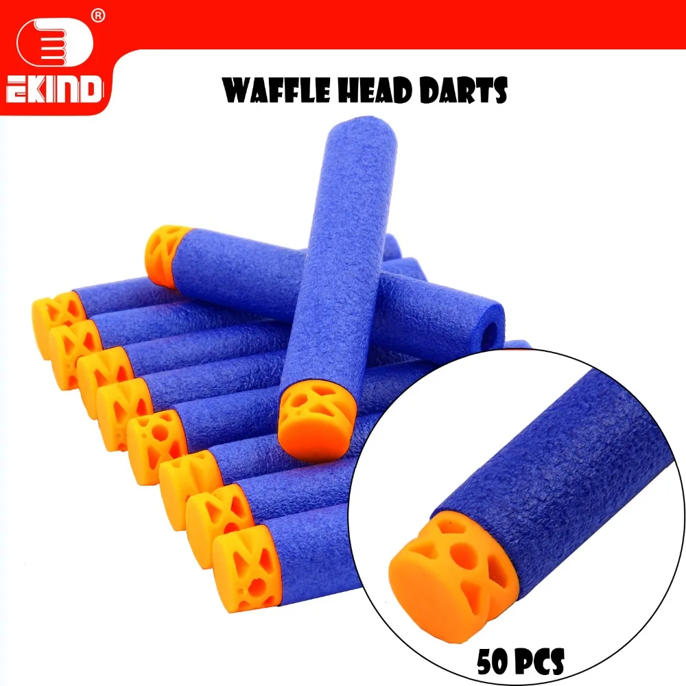 

50Pcs Waffle Darts 7.2cm Refill for Nerf Series Blasters Kid Toy Gun