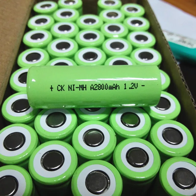 Buy 10pcs GTK A size Nimh nickel metal hydride A type 17500 1.2V 2800mAh