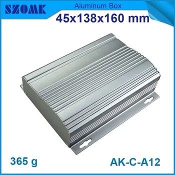 

aluminum project box 4pcs/lot new arrival heatsink function top aluminium enclosure diy for pcb board design45(H)x138(W)x160(L)