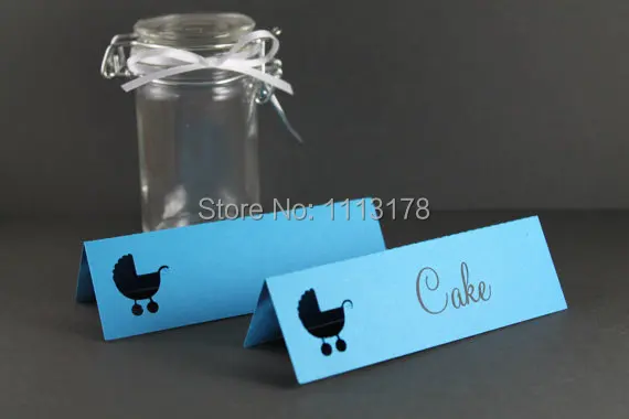 Baby Shower Place Names Blue Babycart Party Table Name Card Baby Baby Shower Place Names Blue Babycart Party Table Name Card Baby