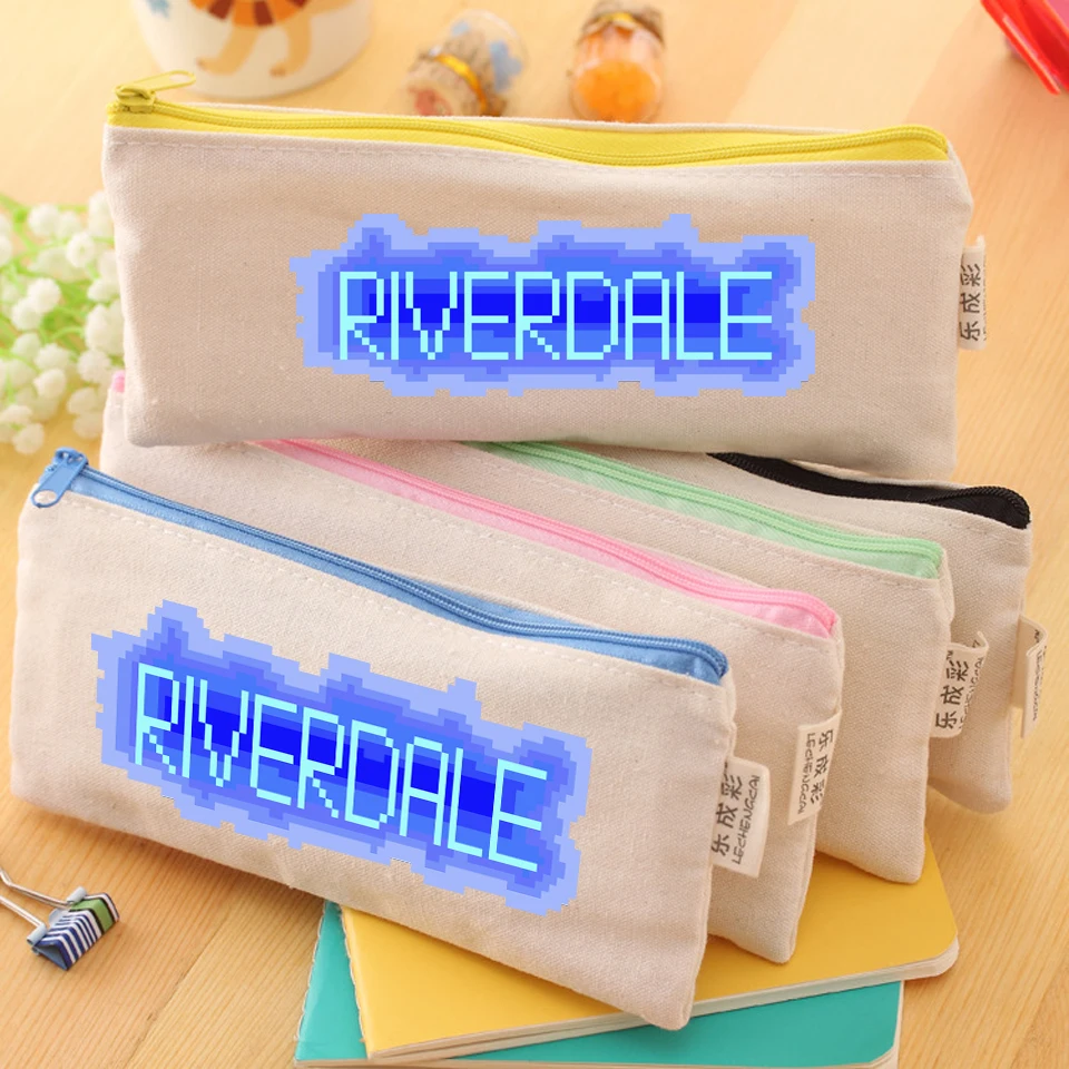 Riverdale قماش أكياس بسحاب الأزياء رفرف يوم براثن حقائب المدرسة هدية الحقائب المدرسية الأمريكية الدراما التلفزيونية قلم رصاص أكياس
