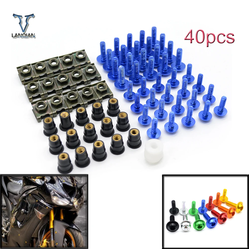 Болт обтекателя лобового стекла для мотоцикла Yamaha Honda Suzuki Bmw Kawasaki ninja ER6F ER6N monster z750