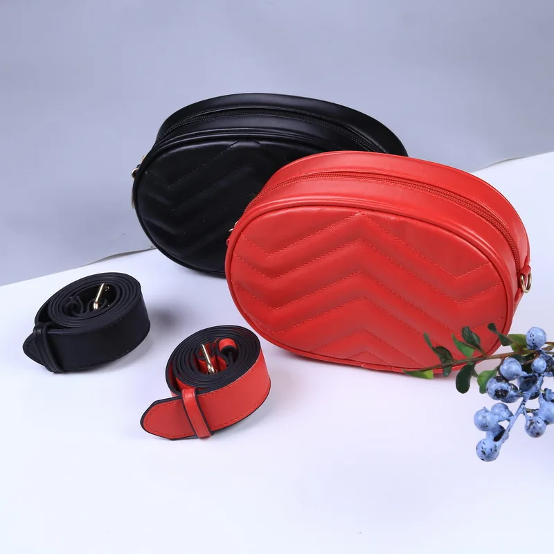 Новая Женская поясная сумка женская круглая поясная сумка Роскошная брендовая модная дизайнерская высококачественная искусственная кожа поясная сумка женская сумочка