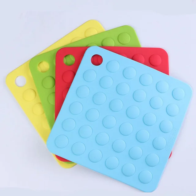 Non Slip Silicone Tableware Mat Heat Resistant Waterproof Pads Non Slip Silicone Tableware Mat Heat Resistant Waterproof Pads Dining Table Mats 8 Colors Protect